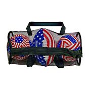 Sport Design Inflated Americana Sports Ball 3 pk. in Reusable Mesh Fabric Carry Bag