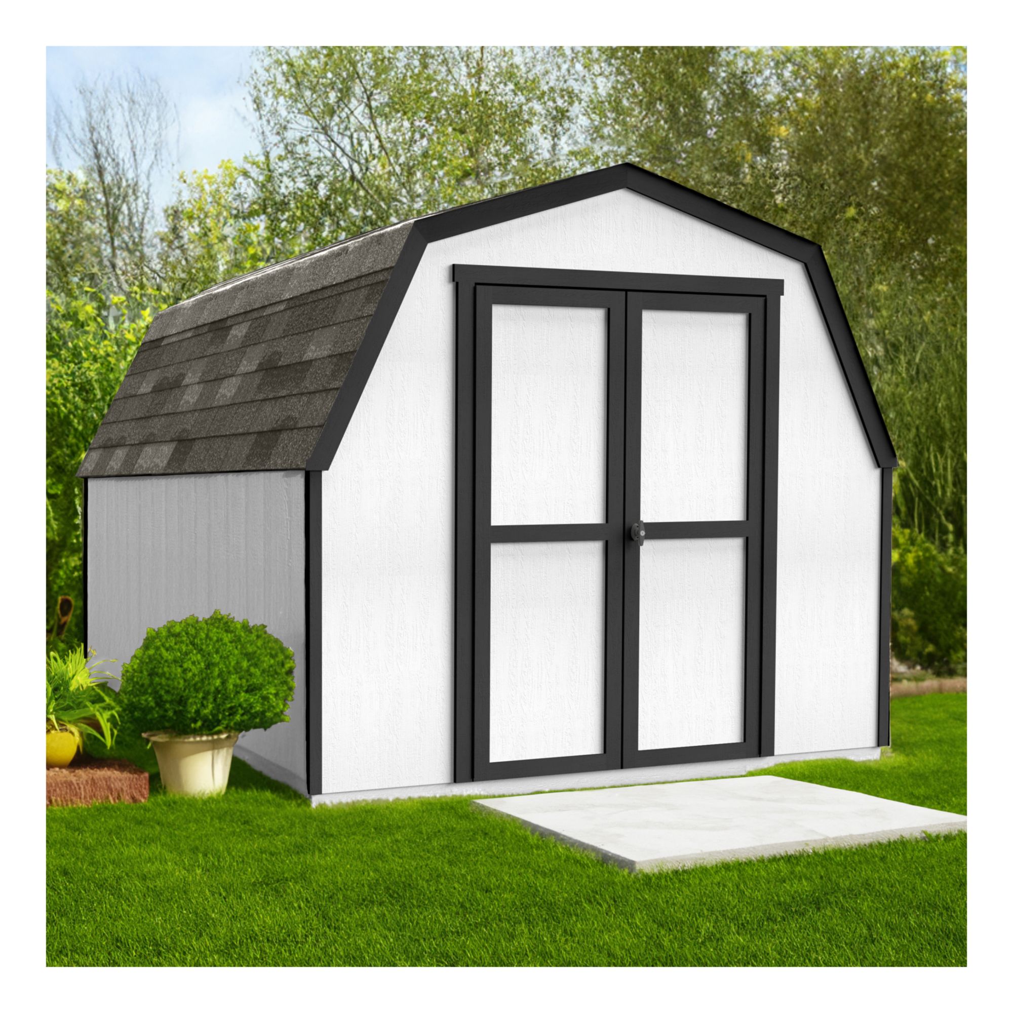 Handy Home Products Andover 8 ft. x 12 ft. Gambrel Storage Shed