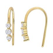 .50 ct. t.w. Lab Grown Diamond Hook Earrings in 18k Gold Plated Sterling Silver