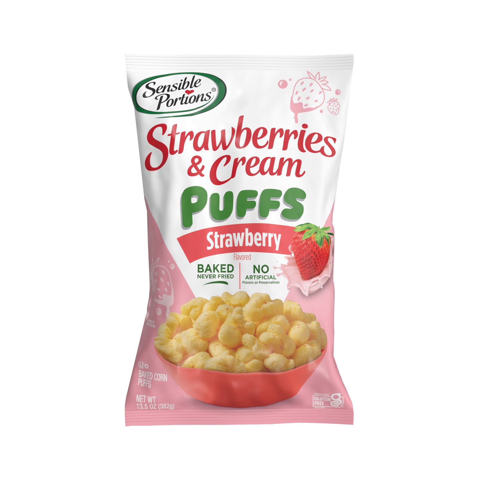 Sensible Portions Strawberries & Cream Puffs, 13.5 oz.