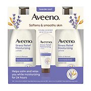 Aveeno Stress Relief Moisturizing Body Lotion with Lavender Scent, 2 pk./18 oz. + 2.5 oz.