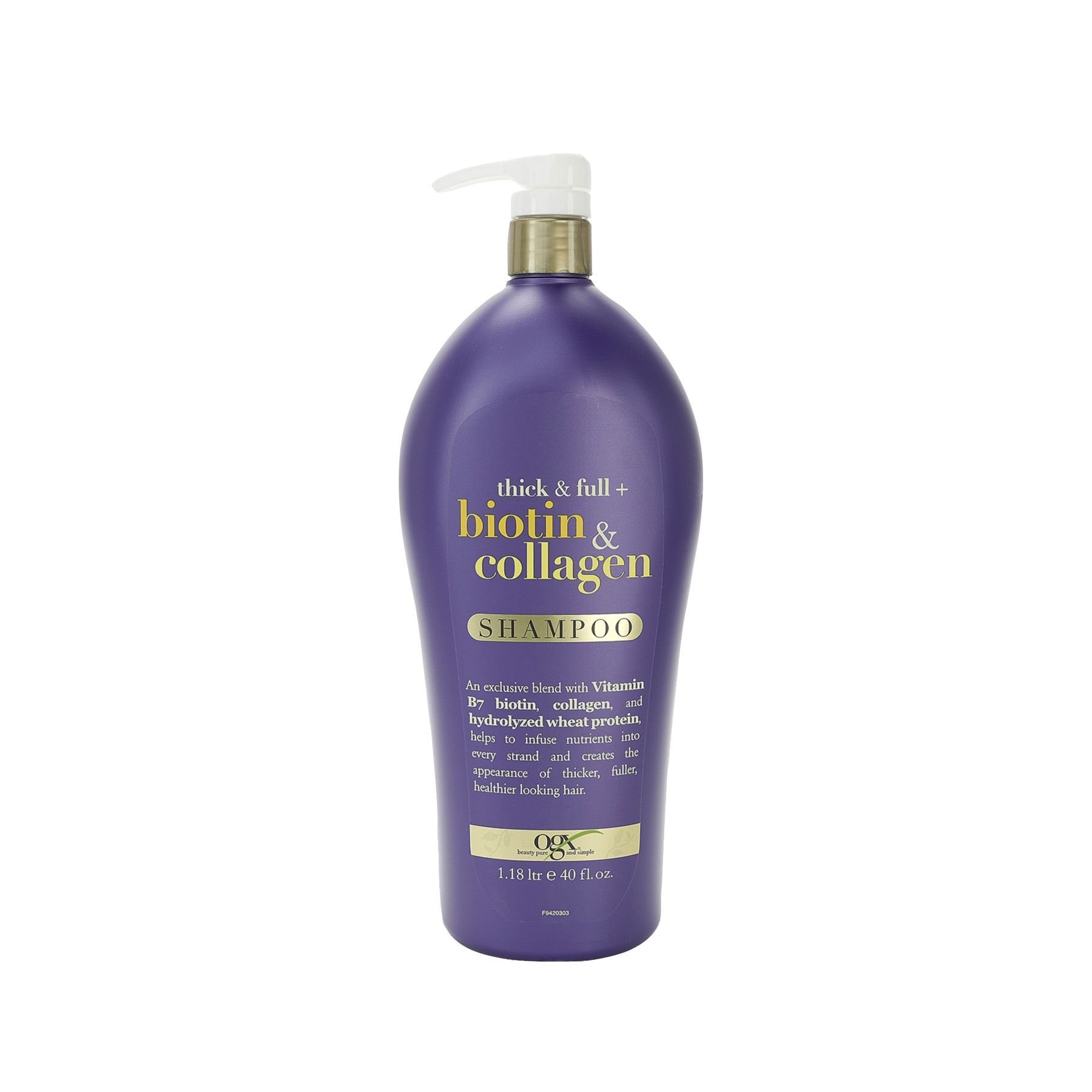 OGX Thick & Full + Biotin & Collagen Volumizing Shampoo, 40 oz.