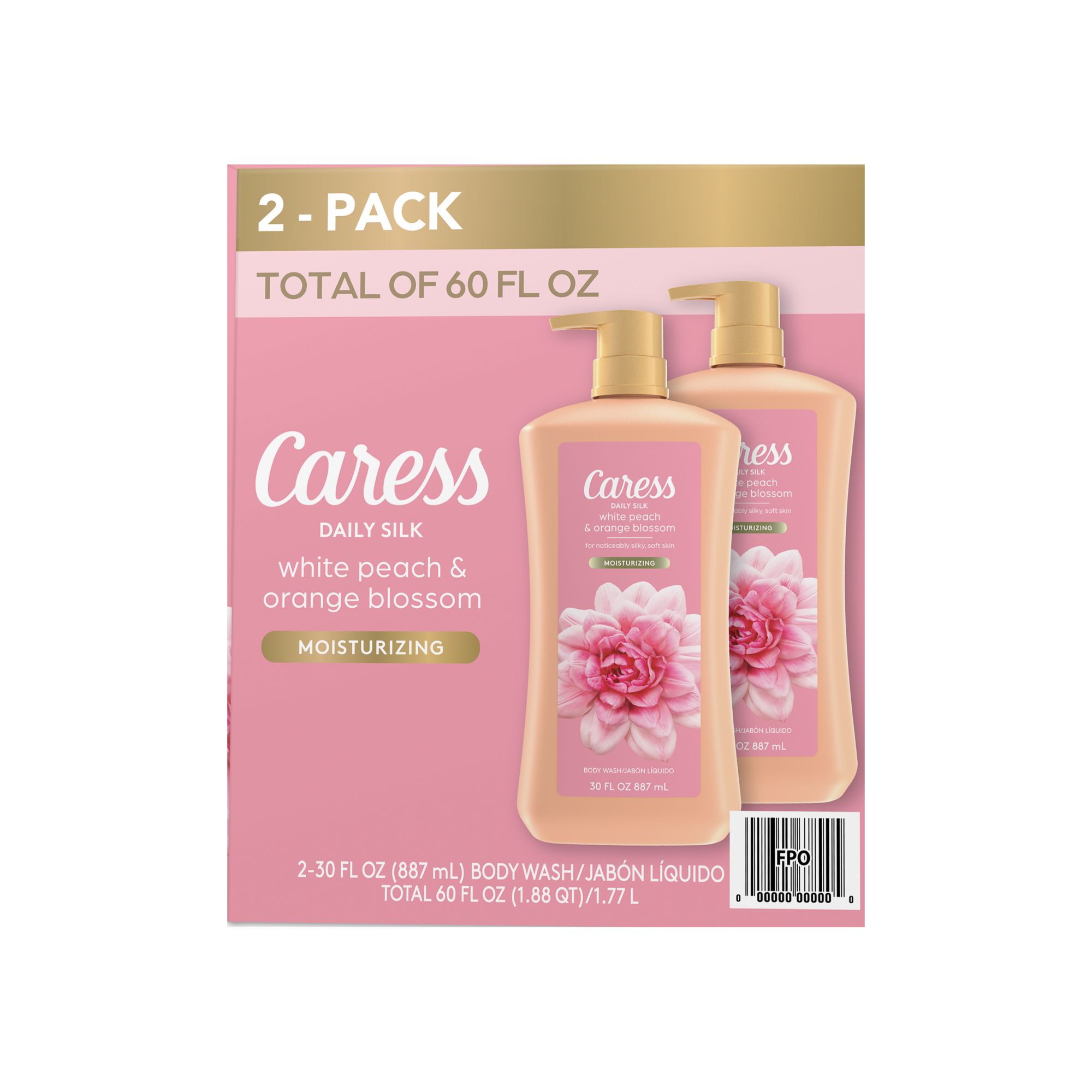 Caress Daily Silk Body Wash, 2 pk./30 oz.