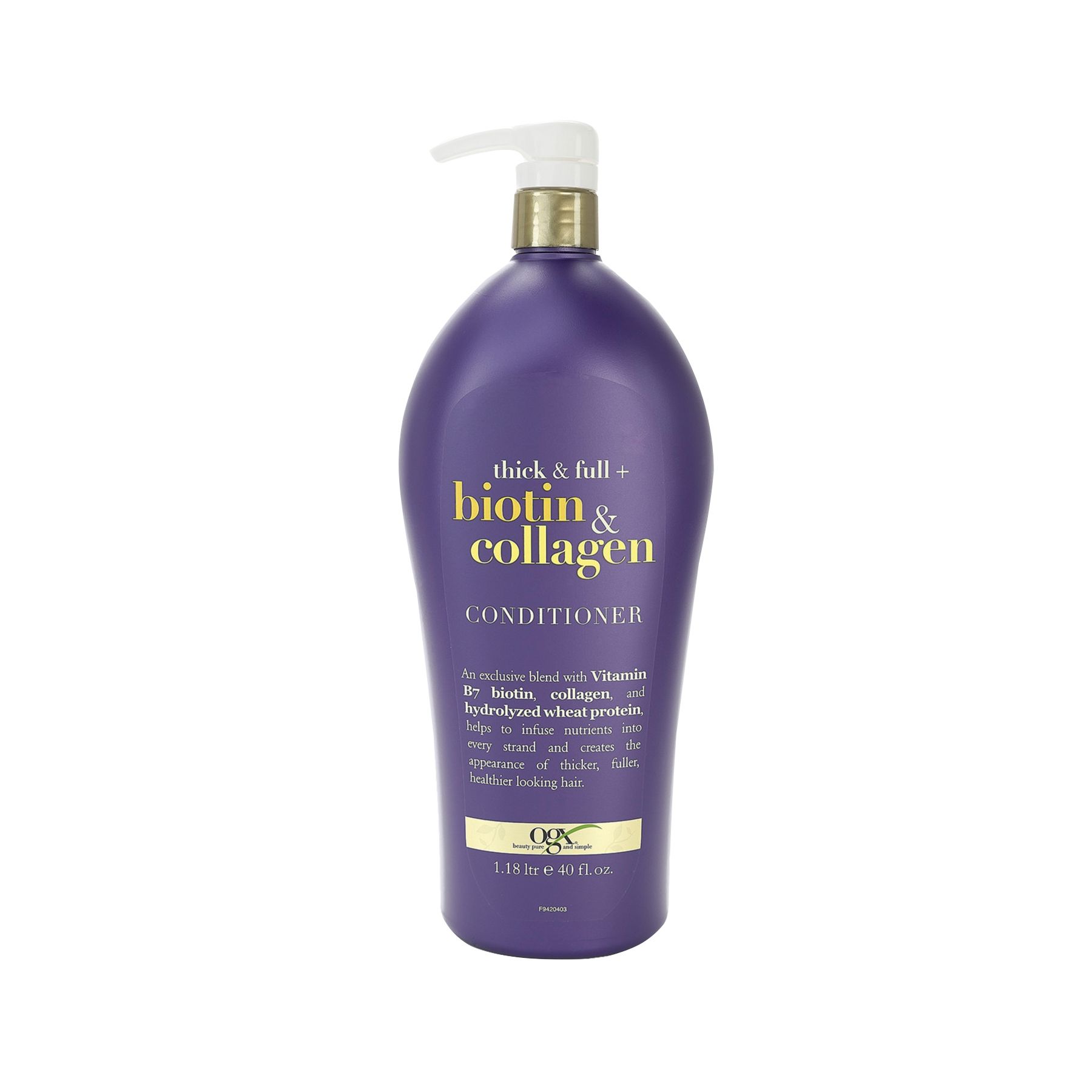 OGX Thick & Full + Biotin & Collagen Volumizing Conditioner, 40 oz.