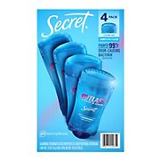 Secret Antiperspirant Deodorant for Women Outlast Clear Gel - Shower Fresh Scent, 4 pk./2.6 oz.