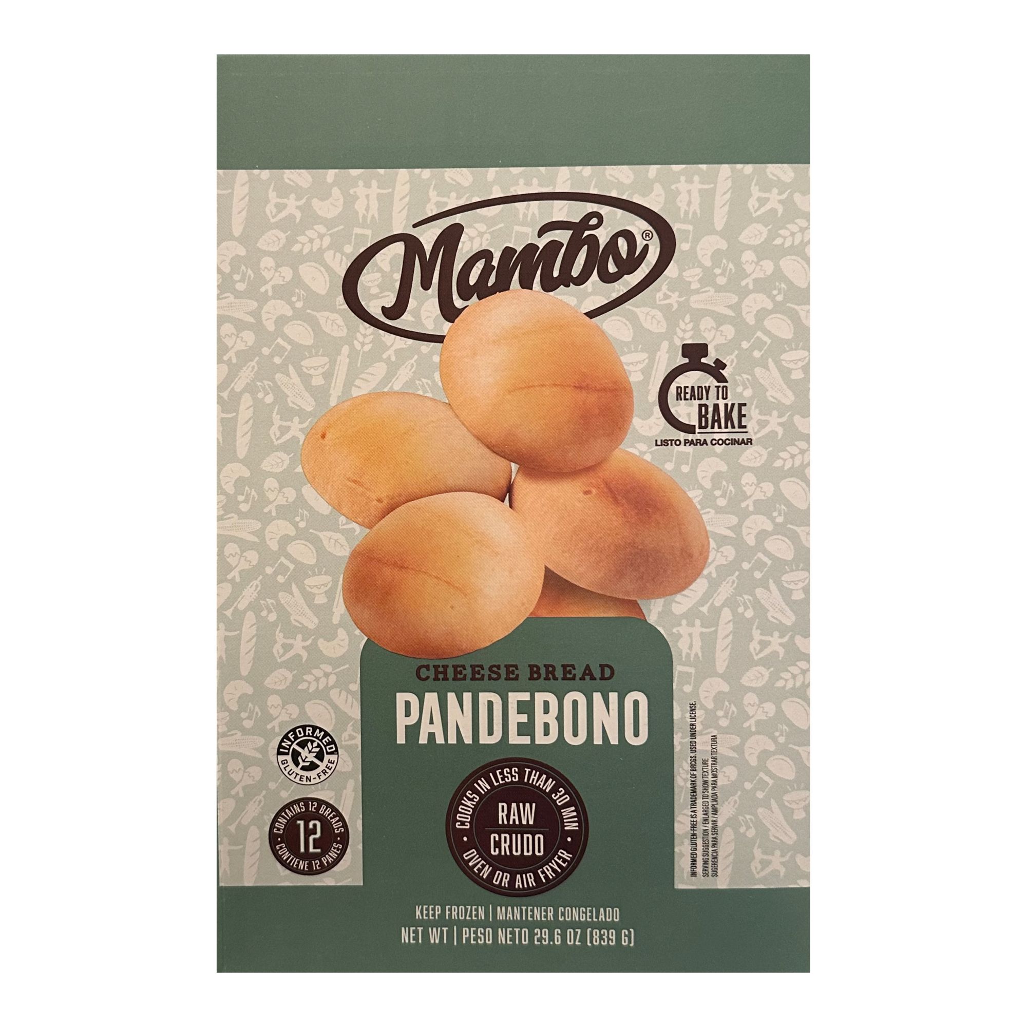 Mambo Pandebono Ready-To-Bake Bread, 12 ct.