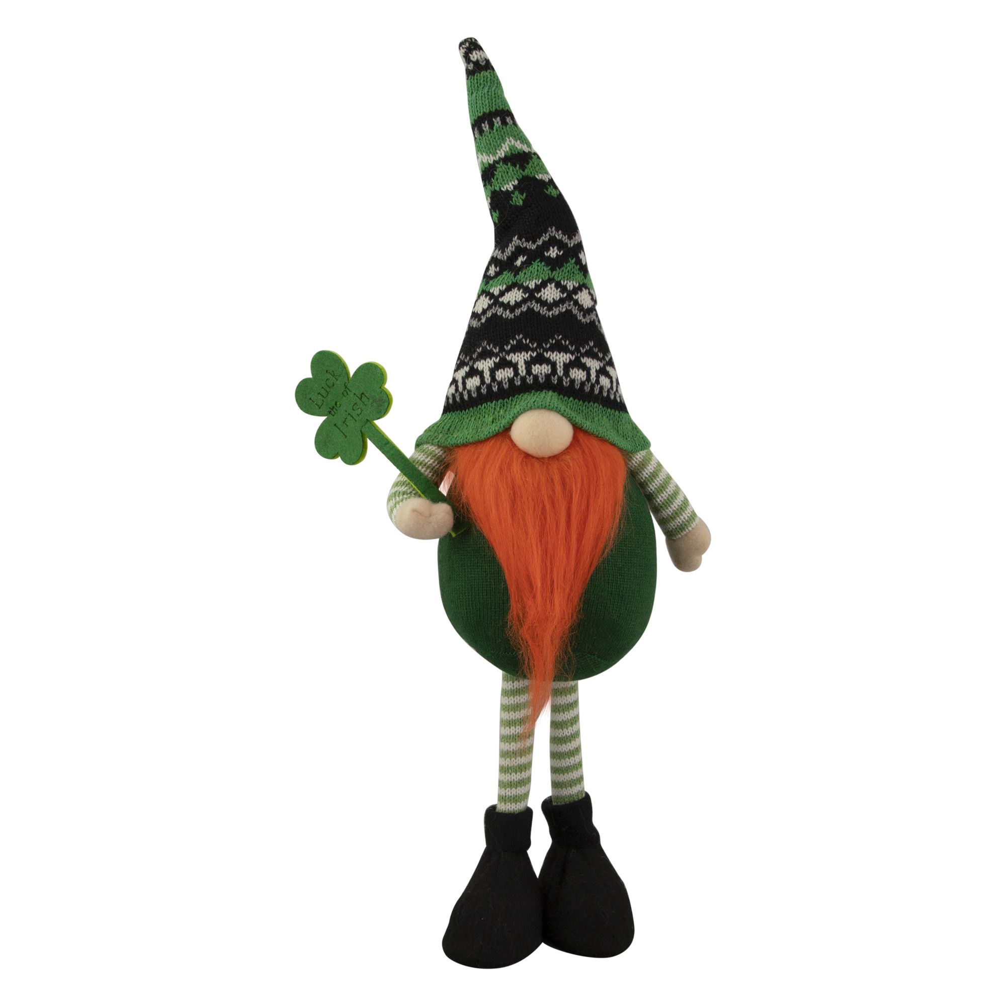 Northlight 20&quot; Leprechaun Boy Gnome Standing St Patrick's Day Figure - Green