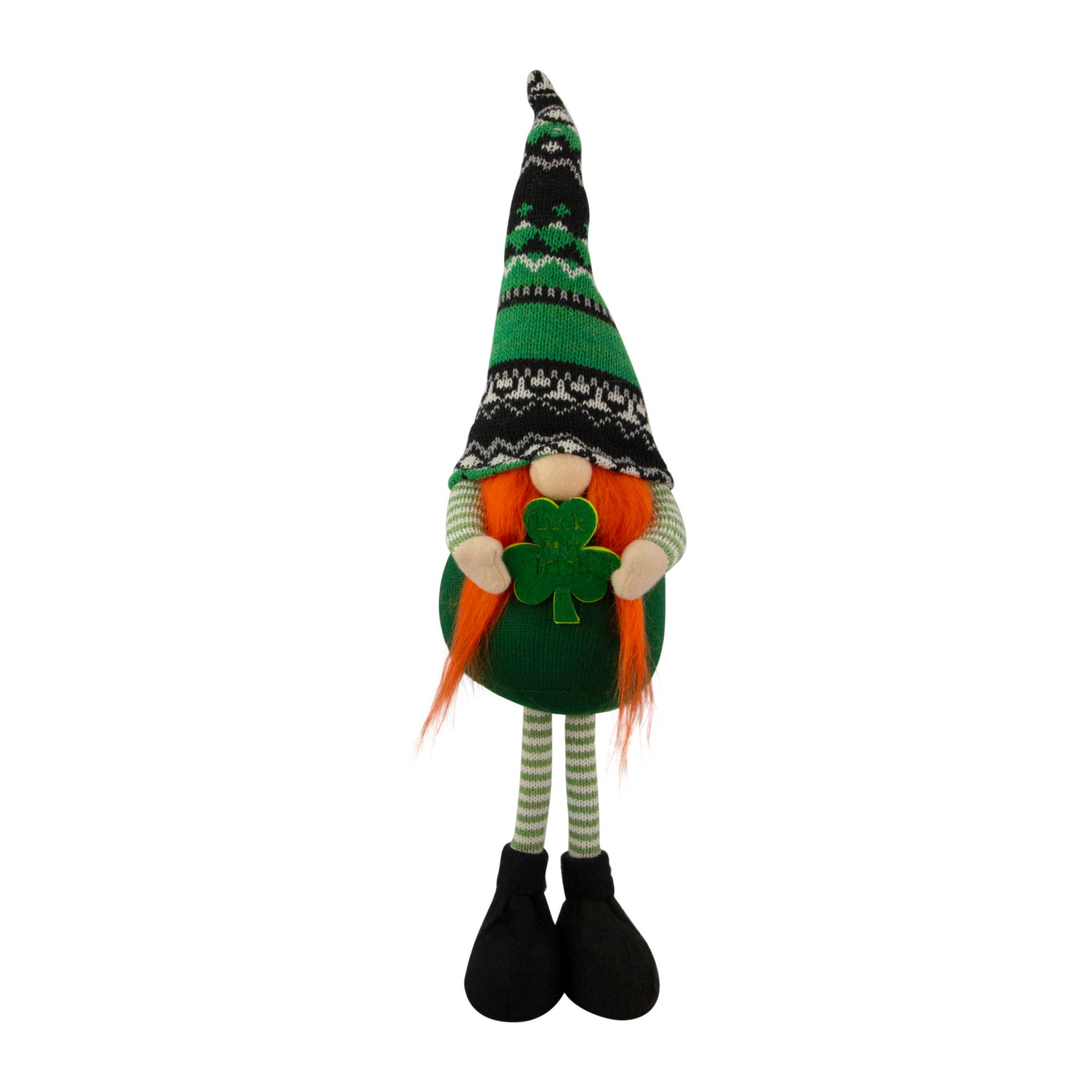 Northlight 19&quot; Leprechaun Girl Gnome Standing St Patrick's Day Figure
