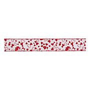 Northlight Valentine's Day Hearts Wired Craft Ribbon - White and Red