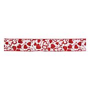 Northlight Valentine's Day Wired Craft Ribbon, 10 Yards - White and Red Hearts