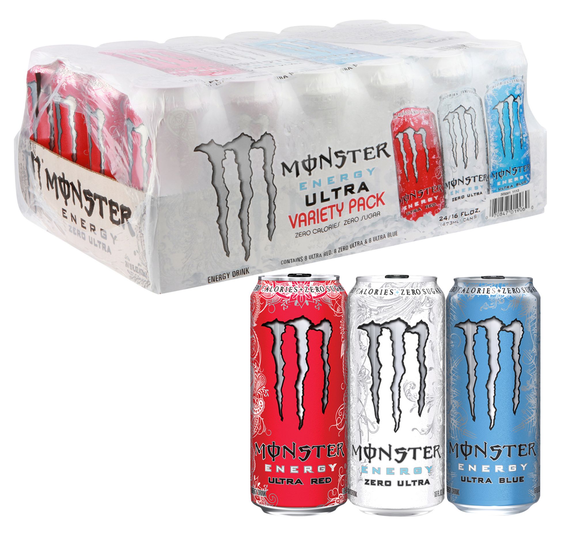 Monster Energy Ultra 24 Ct 16 Oz Bjs Wholesale Club