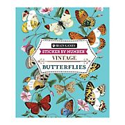 Brain Games - Sticker by Number - Vintage: Butterflies