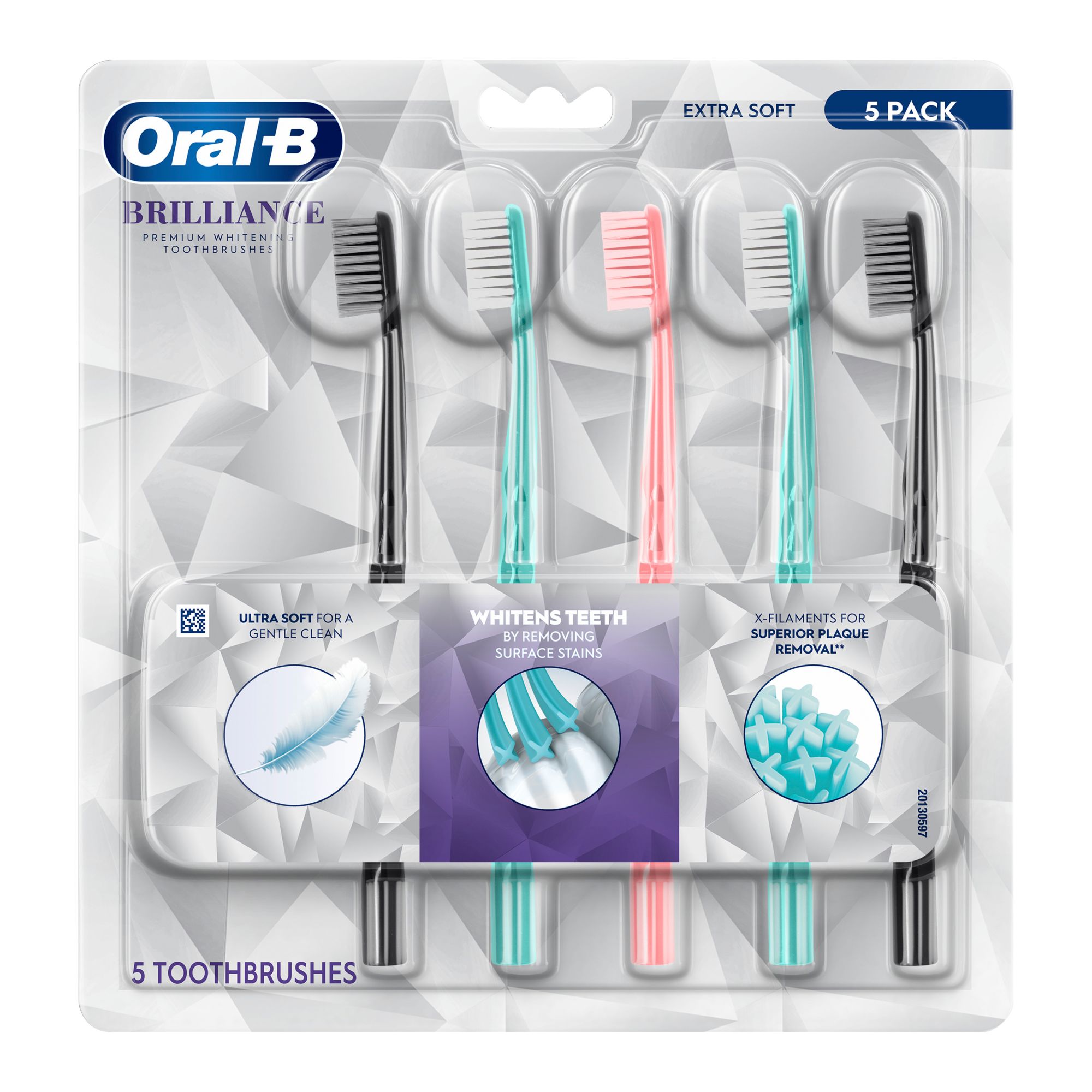 Oral-B Brilliance Premium Whitening Toothbrushes, 5 pk.