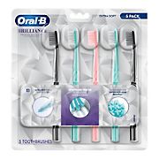 Oral-B Brilliance Premium Whitening Toothbrushes - Extra Soft, 5 pk.