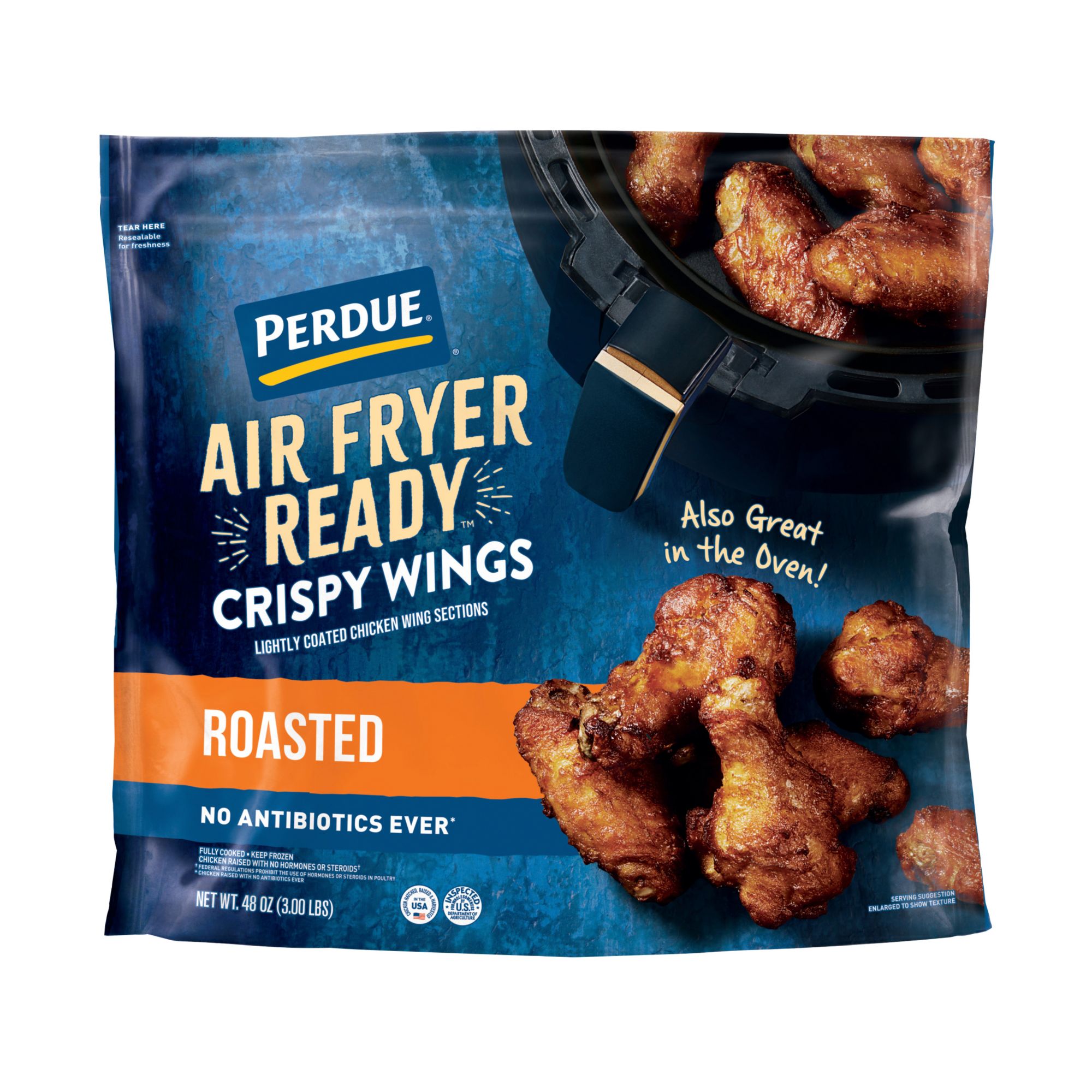Perdue Air Fryer Ready Roasted Crispy Chicken Wings, 3 lbs.