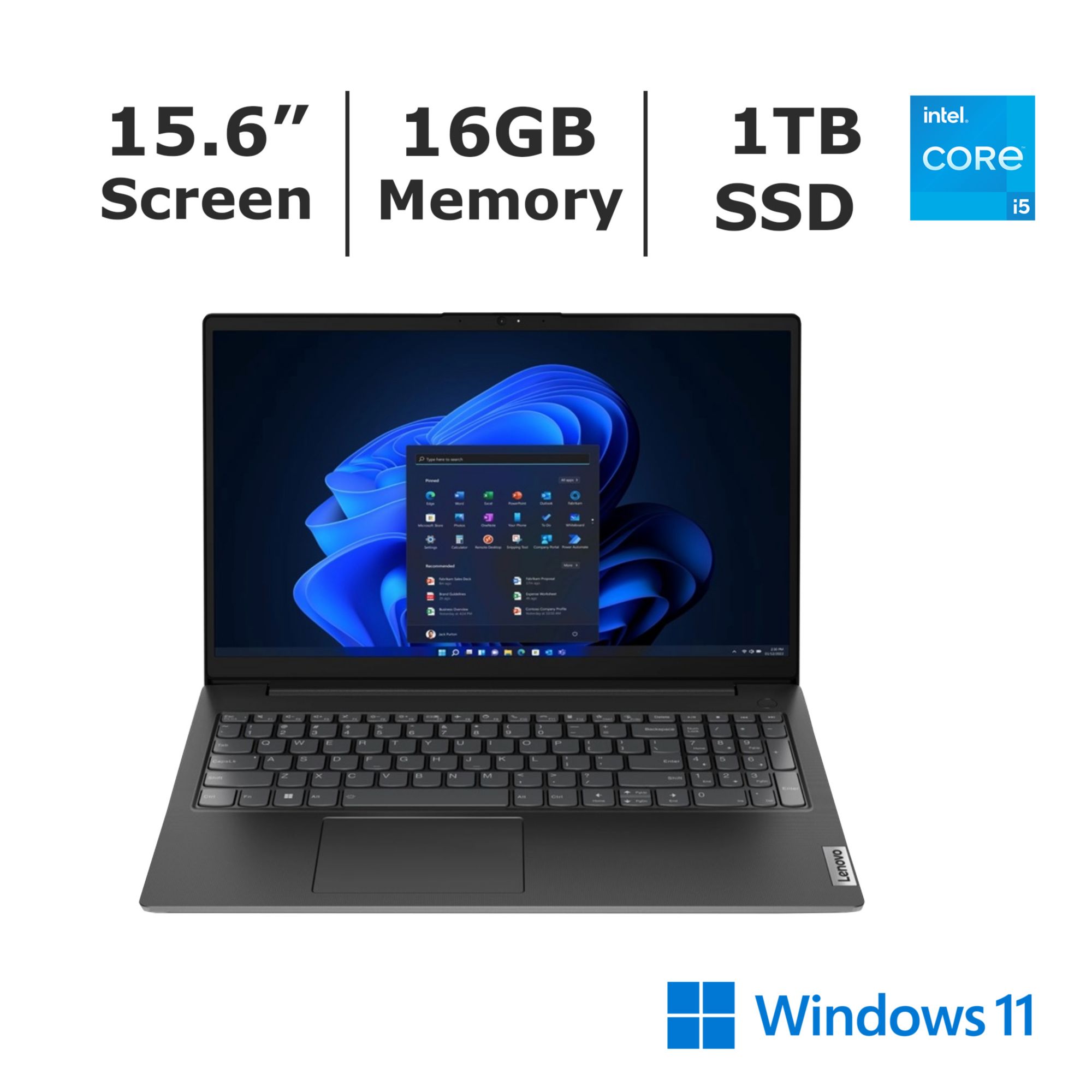 Lenovo V15 G4 15.6&quot; FHD Notebook, Intel Core i5-1335U 1.3GHz, 16GB RAM, 1TB PCIe SSD, Windows 11 Pro