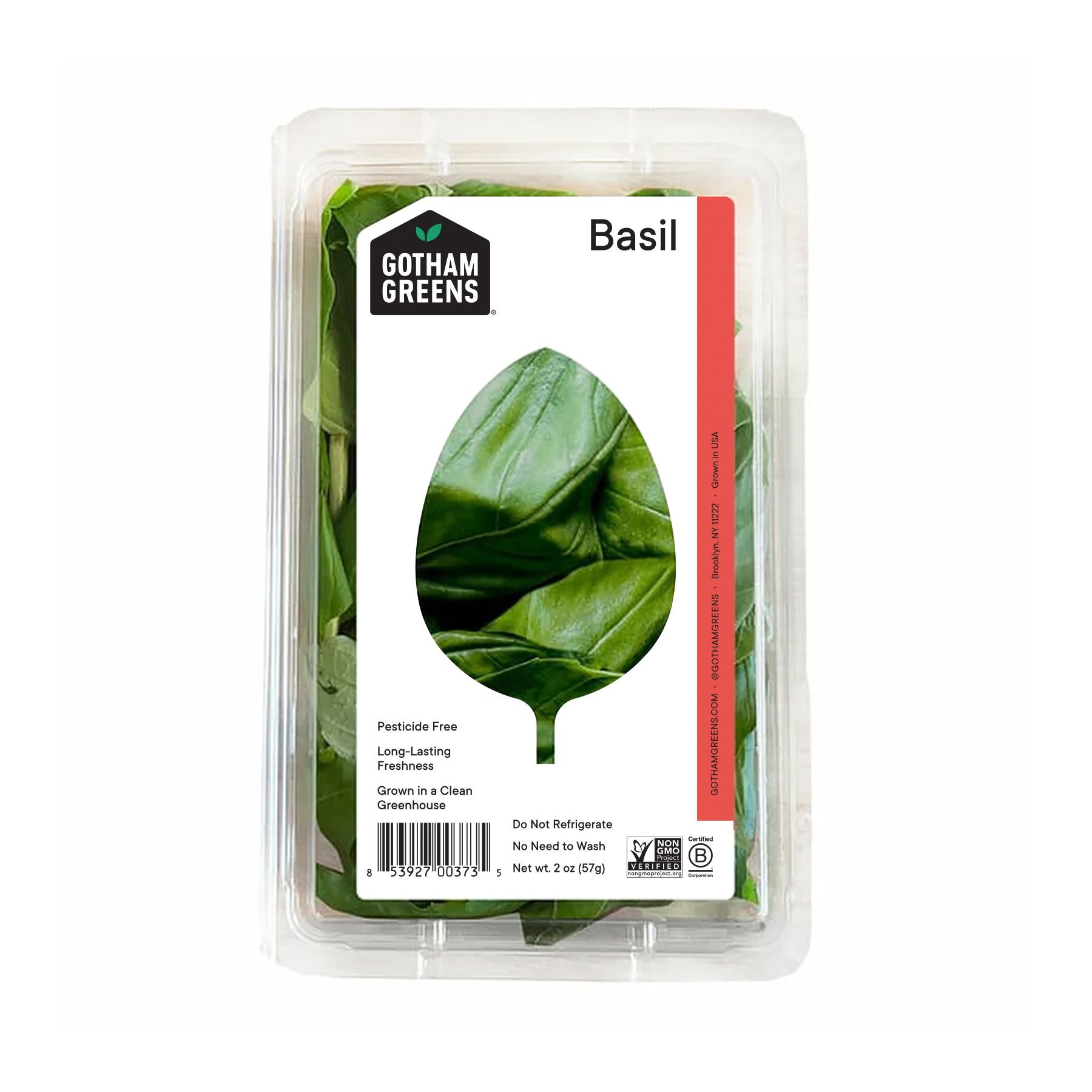 Gotham Greens Greenhouse Basil, 8 pk./2 oz.