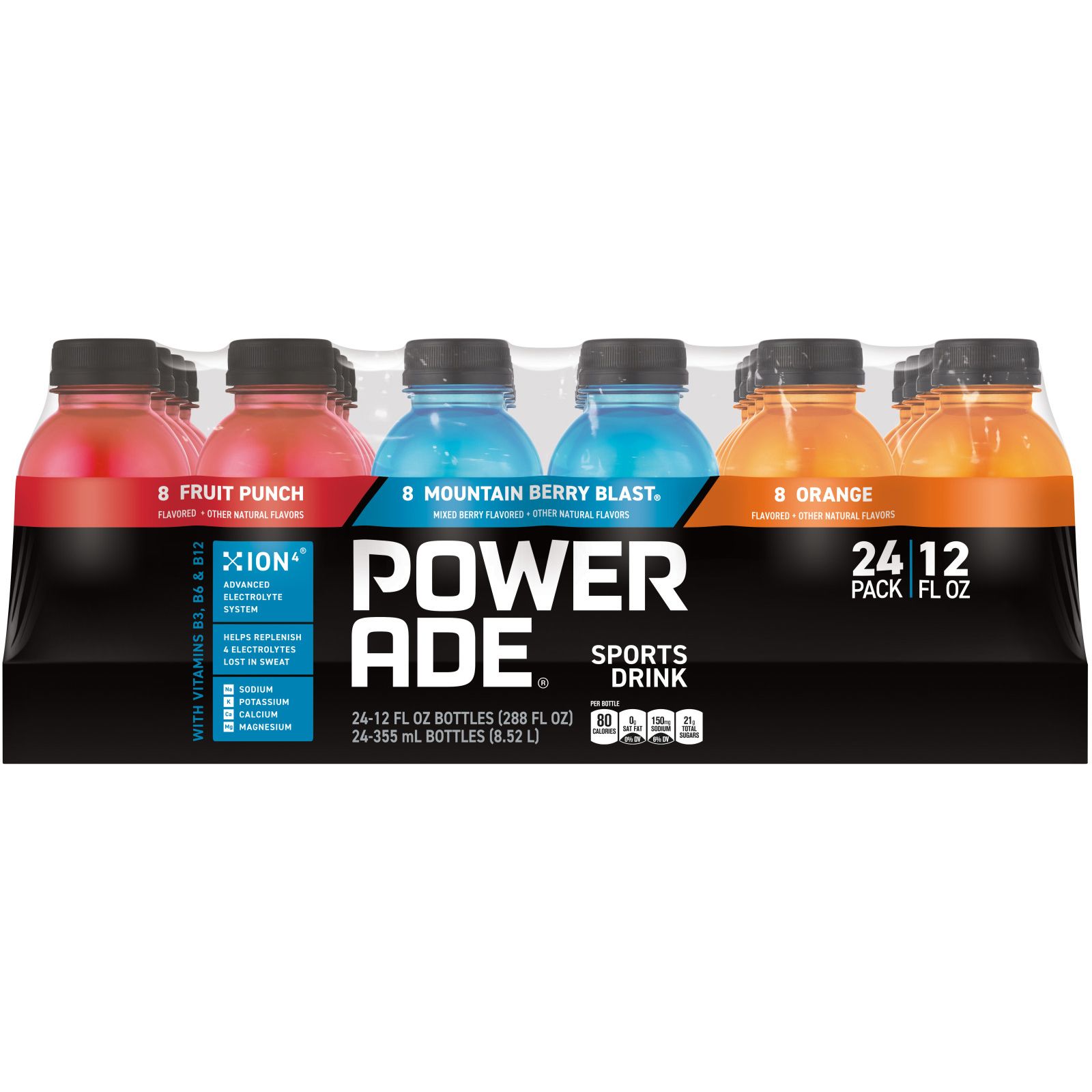 Powerade Sports Drink Variety Pack - 24 pack, 20 fl oz bottles