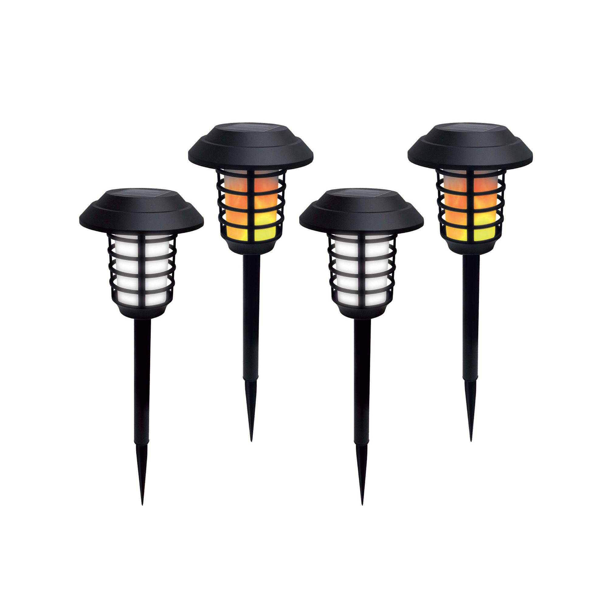 Bell + Howell Solar Pathway Lights, 4 pk. - Stainless Steel