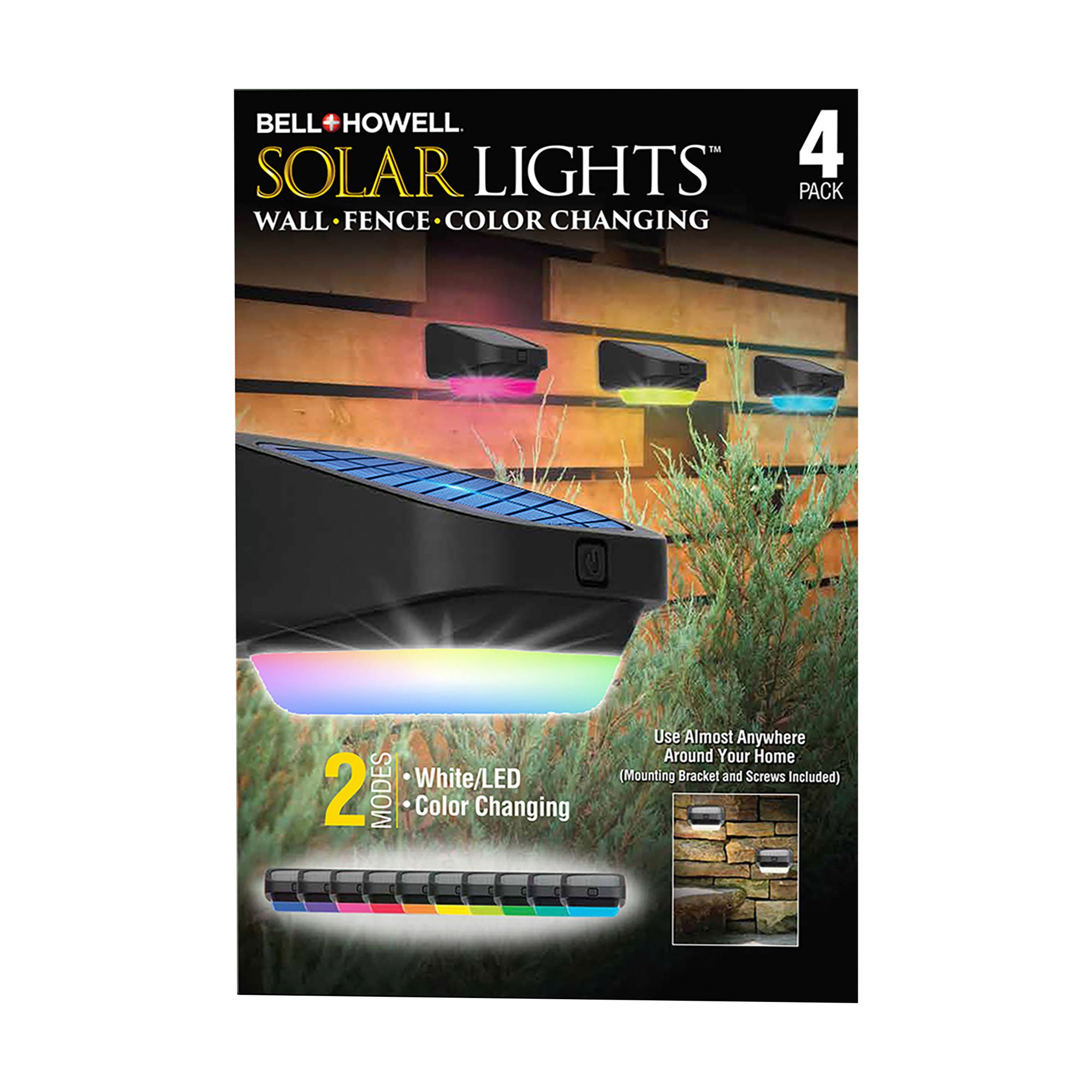 Bell + Howell Solar Fence Lights, 8 pk.