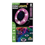 Bell + Howell Solar Mosaic Disk Lights Pink, 8 pk.