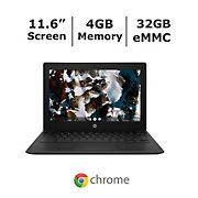 HP 11 G9 EE Celeron Dual-Core N4500 11.6&quot; Chromebook, 32GB eMMC, 4GB Memory - Black