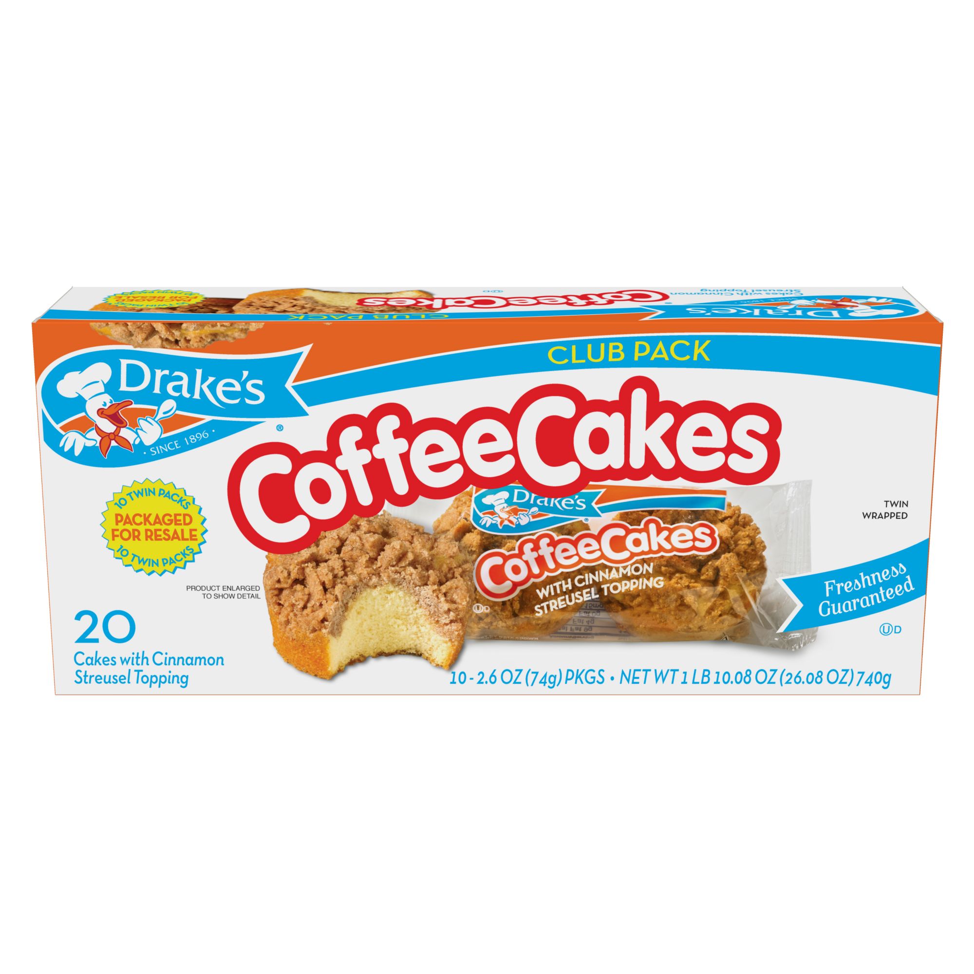 Drake's Coffee Cakes, 20 ct./24.46 oz. | BJ's Wholesale Club