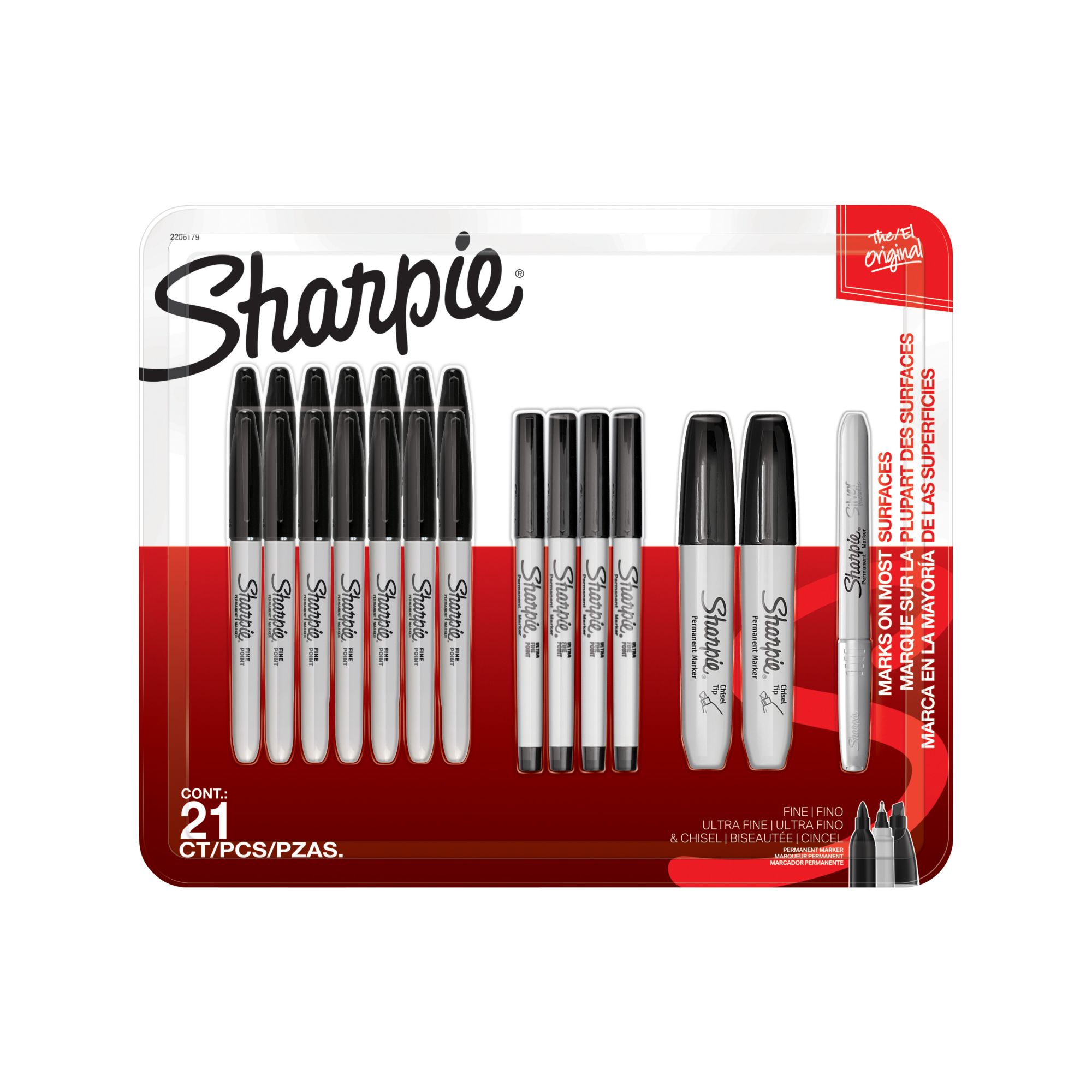 Sharpie Assorted Tip Permanent Markers, 21 ct.