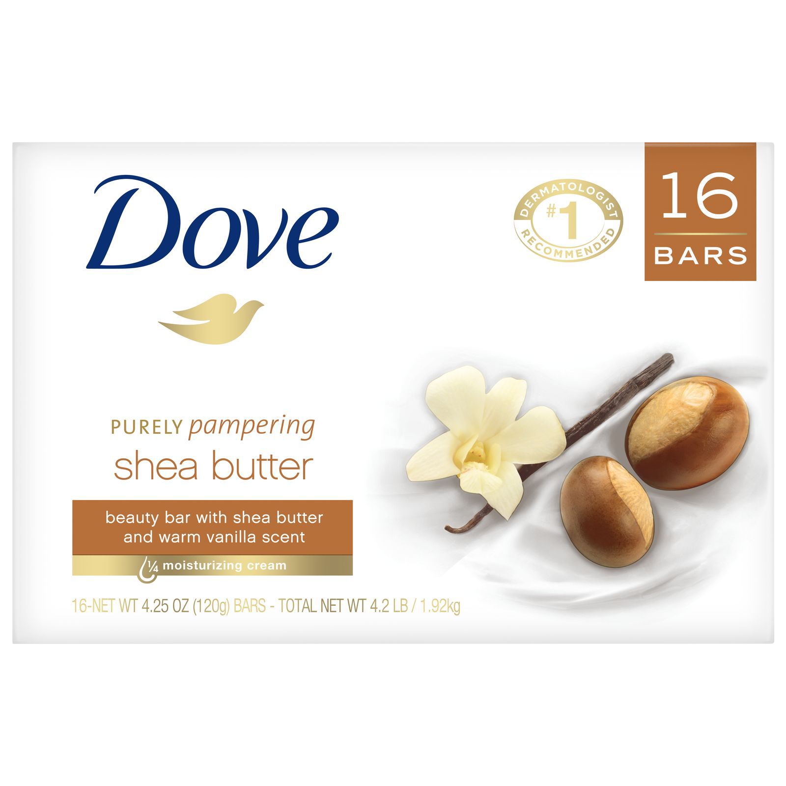 Dove Purely Pampering Shea Butter Beauty Bar 16 Ct 4 Oz Bjs