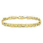 Men's Mariner Link Chain Bracelet in 10k Yellow Gold