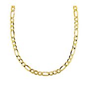 Men's Curb Link Chain Necklace in 10k Yellow Gold