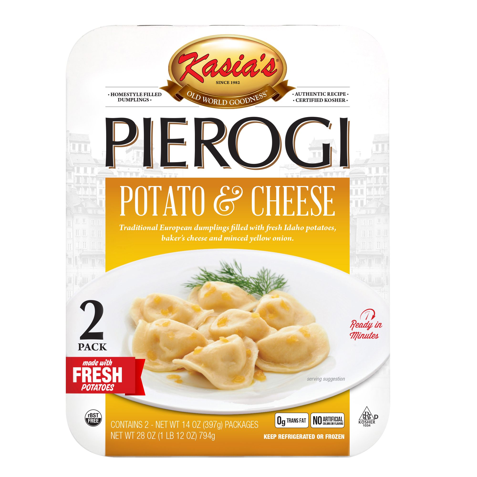 Kasia's Potato & Cheese Pierogi, 2 pk./14 oz.