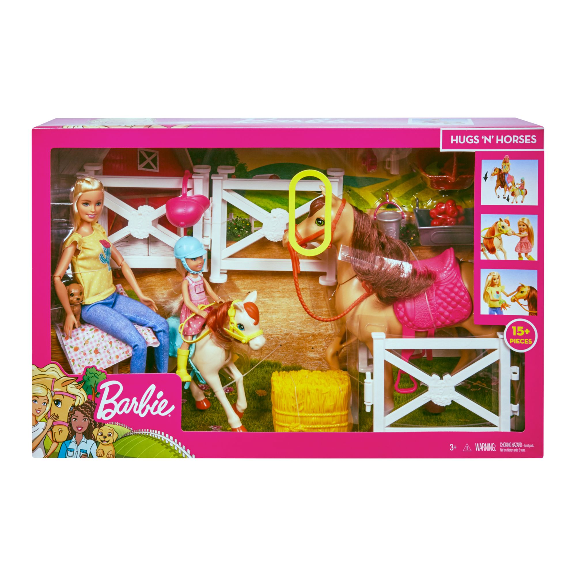 Barbie Hugs N Horses Playset BJ s Wholesale Club