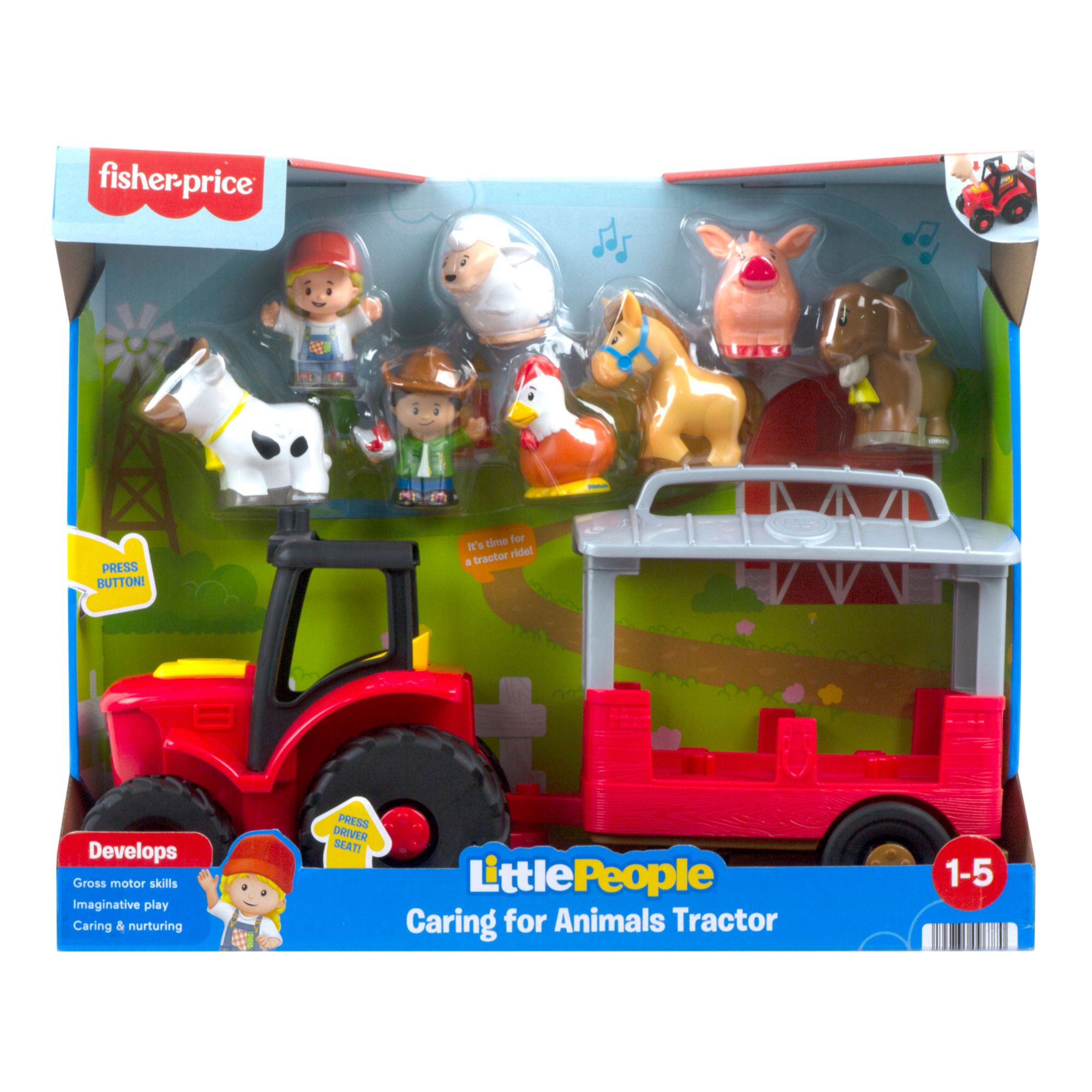 Little People Caring for Animal Tractor Playset BJ s Wholesale Club