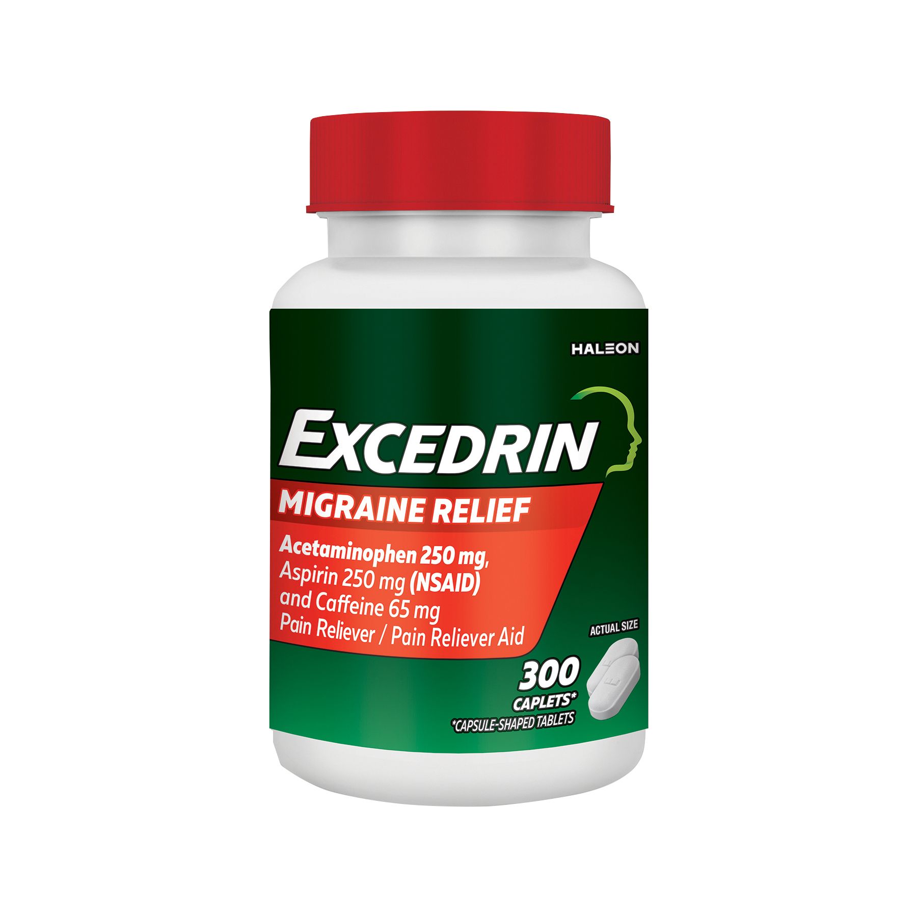 Excedrin Migraine Pain Relief Caplets, 300 ct.