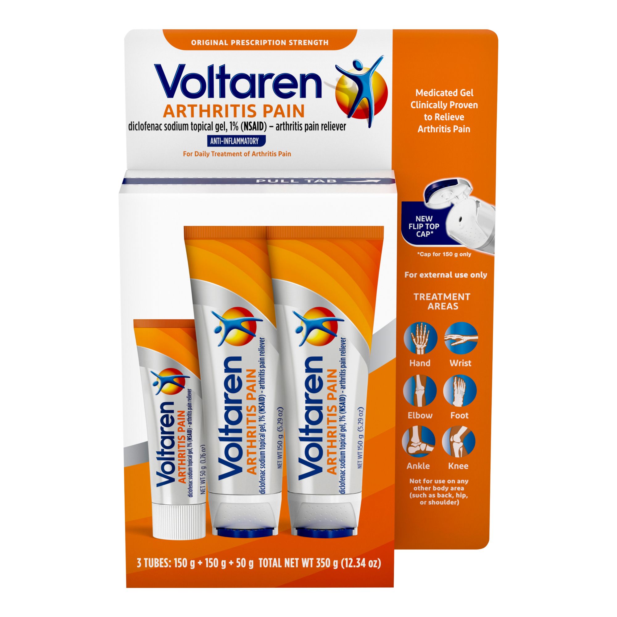 Voltaren Topical Arthritis Pain Relief Gel, 3 pk.