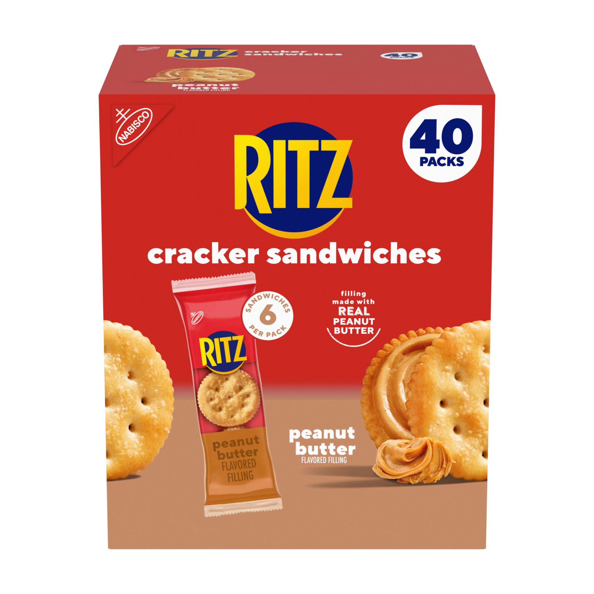 Ritz Peanut Butter Sandwich Crackers, 40 pk./1.38 oz. BJ's Wholesale Club