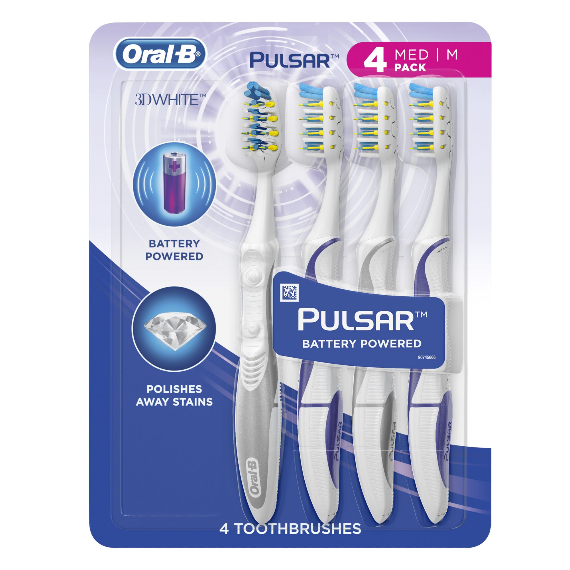 Oral B 3D White Pulsar, 4 ct.