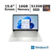 HP 15.6&quot; Touchscreen laptop 15-EF2747wm, AMD Ryzen 7 5700, 16GB, 512 SSD - Silver