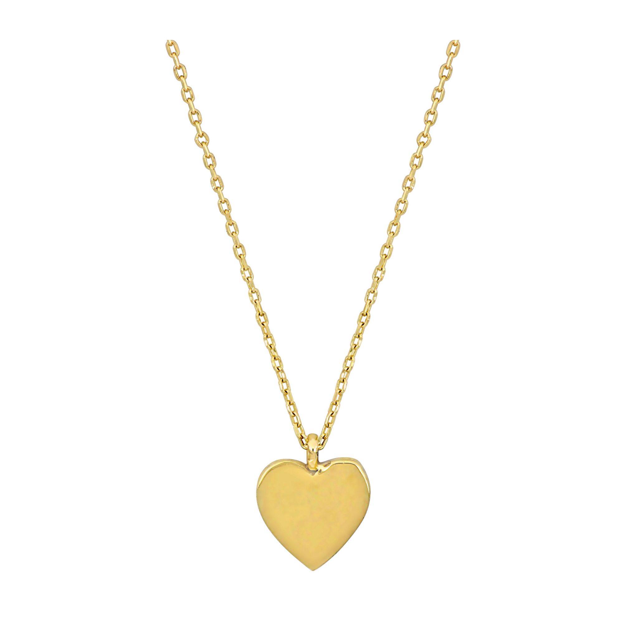 Heart Pendant Necklace in 14k Yellow Gold | BJ's Wholesale Club