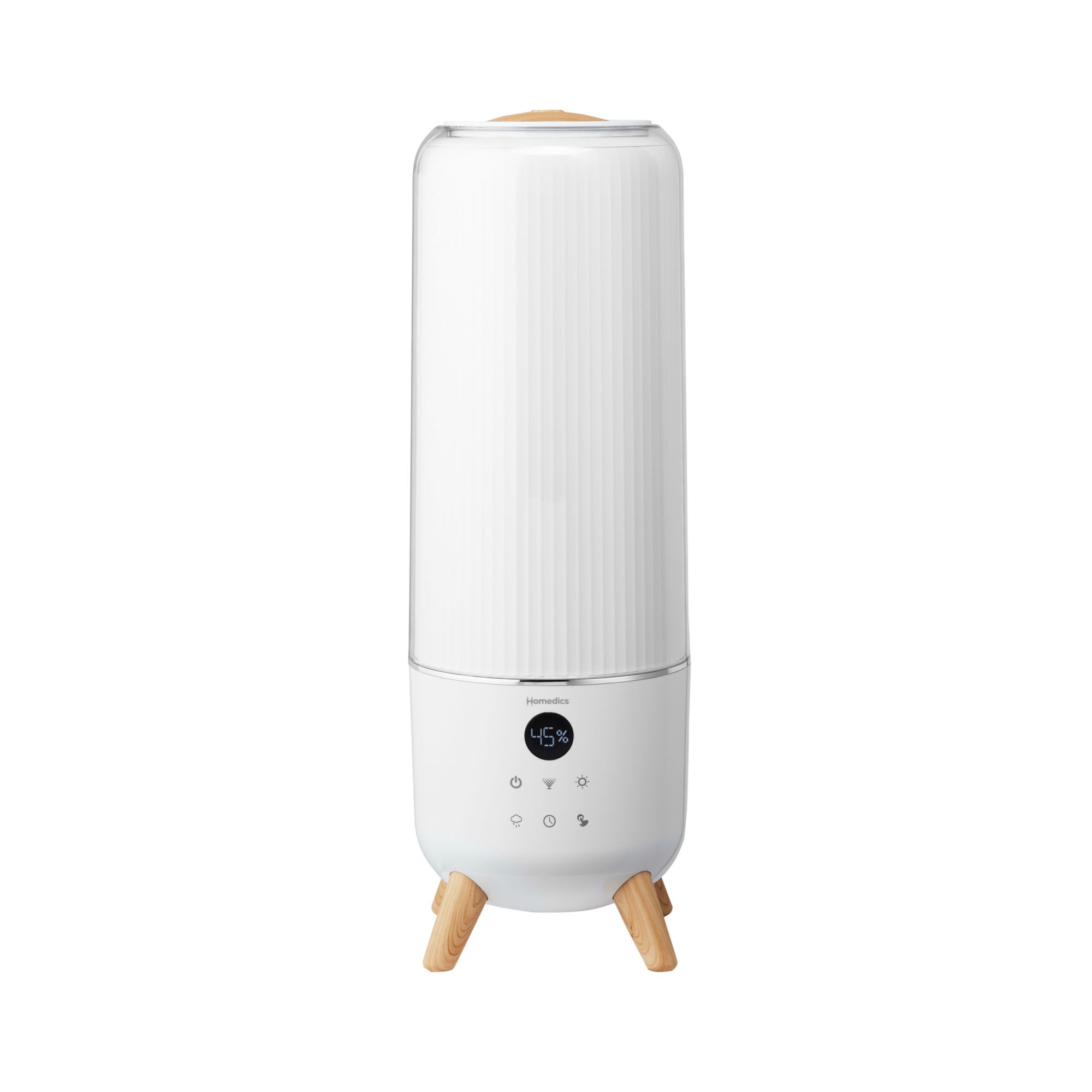 Homedics Ultrasonic Humidifier CMTF91, White, 7.09"L x 7.09"W x 23.00"H