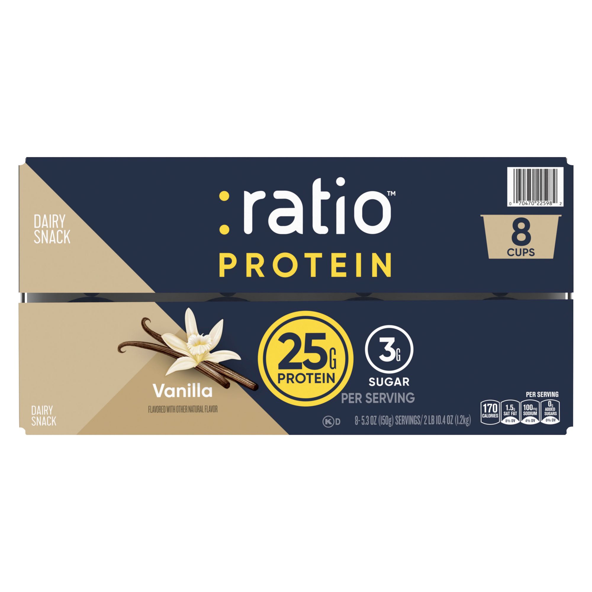 Ratio Protein Vanilla Yogurt, 8 ct./5.3 oz.