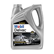 Mobil Delvac Extreme Heavy Duty Full Synthetic Diesel Engine Oil 15W-40, 4 pk./1 gal.