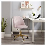 Linon Abigail Desk Chair - Blush Pink