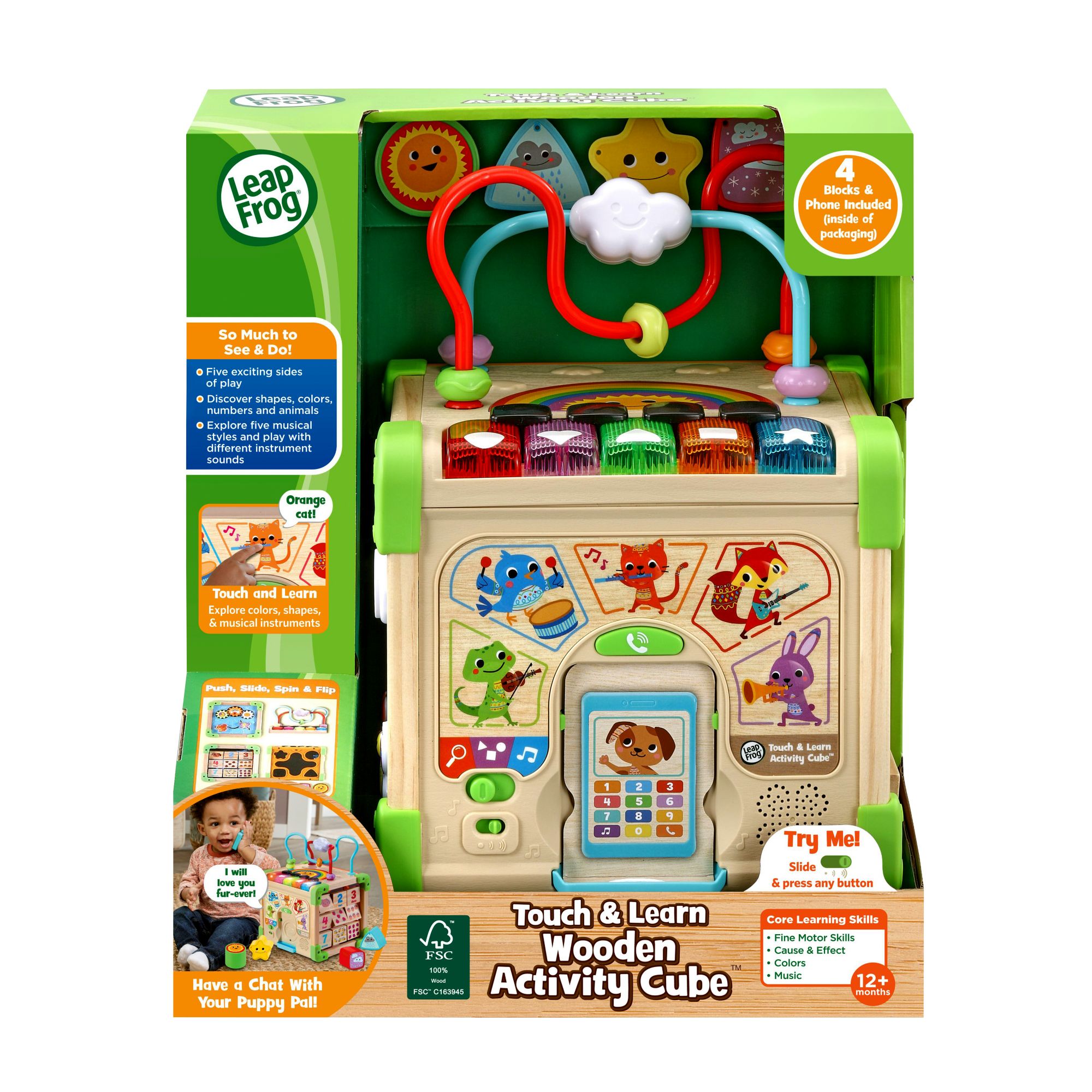 Leapfrog Touch Learn Wooden Activity Cube