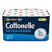 Cottonelle Ultra Clean 284-Sheet Toilet Paper, 36 Mega Rolls