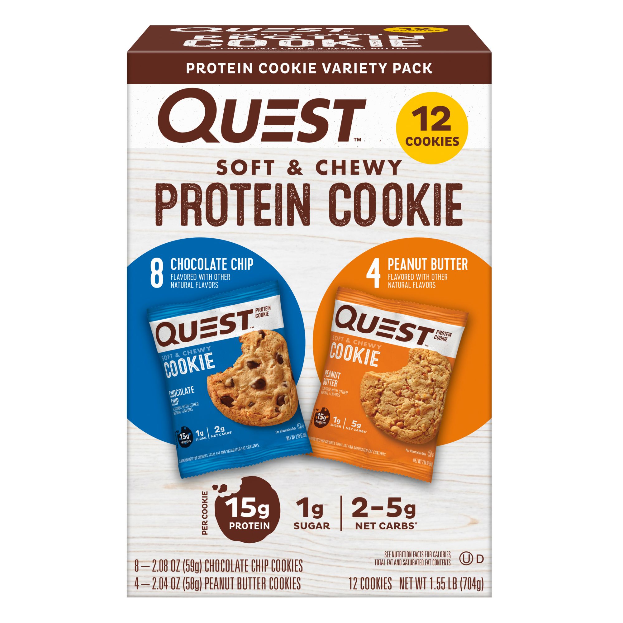Quest Protein Cookies, 15g Protein, 12 pk. | BJ&rsquo;s Wholesale Club