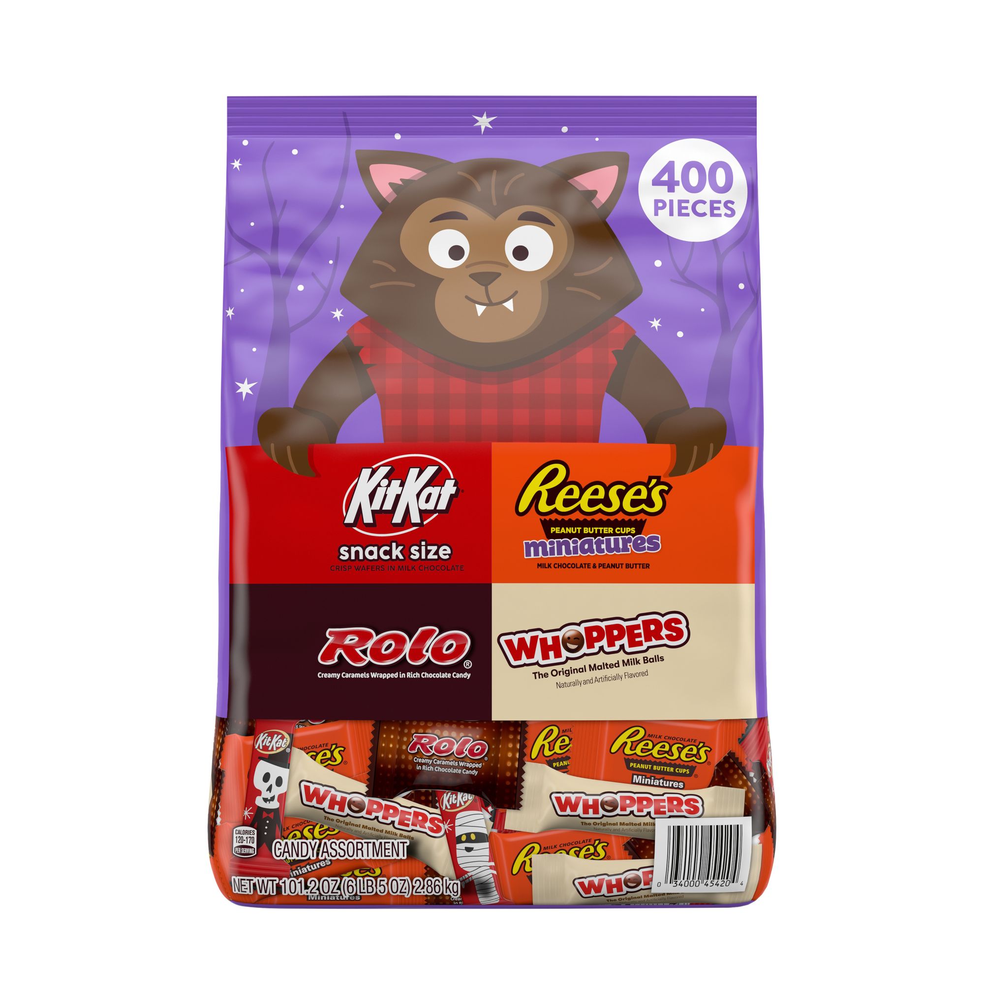 Kit Kat, Reese's, Rolo Hershey Assorted Flavored, Halloween Candy Bulk ...