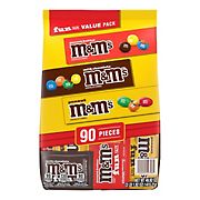 M&M's Milk Chocolate, Peanut & Peanut Butter Fun Size Variety Pack, 90 ct.