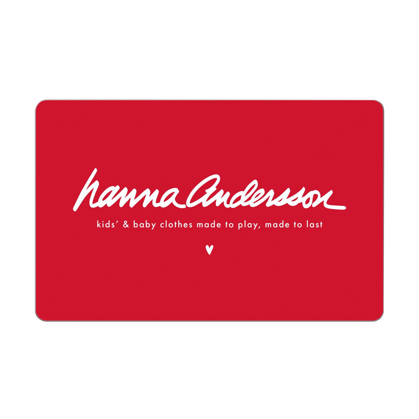 $50 Hanna Anderson Digital Gift Card